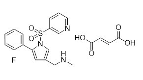 Фумарат CAS 1260141-27-2 Vonoprazan очищенности 99% белое к -белым кристаллическим промежуточным звенам APIs порошка