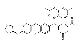 Acetoxy Empagliflozin CAS отсутствие 915095-99-7 порошка C31H35ClO11 очищенности 98% белого
