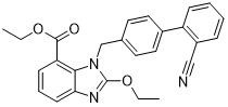 Бензимидазол Ethyl-2-Ethoxy-1- [[(2' - Cyanobiphenyl-4-Yl) метилового]] - 7-Carboxylate CAS 139481-41-7