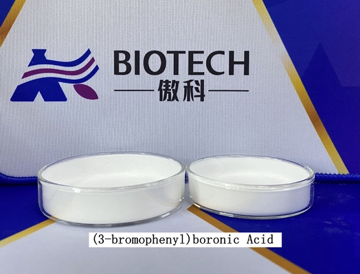 (3-Bromophenyl) порошок Boronic кисловочных химикатов C6H6BBrO2 CAS 89598-96-9 электронных белый