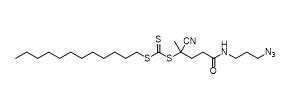 5 ((3-Azidopropyl) амино) - 2-cyano-5-oxopentan-2-yl додециловое carbonotrithioate CAS нет.	1644536-24-2 C22H39N5OS3