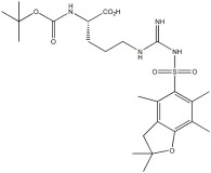 Производные аминокислот Boc-Arg(Pbf)-OH CAS. 200124-22-7 Чистота 98% C24H38N4O7S