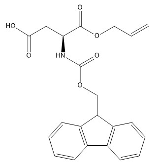 Порошок КАС № 144120-53-6 Фмок-Асп-ОАлл К22Х21НО6 производных аминокислоты чистоты 98% белый