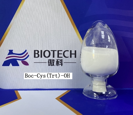 Производные CAS 21947-98-8 Boc-Cys аминокислоты 98% (Trt) - порошок OH C27H29NO4S