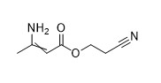 2 Cyanoethyl 3 Aminobut 2 Enoate CAS отсутствие 43107-08-0 белого порошка 98%