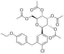 (2R, 3R, 4R, 5S, 6S) - 2 (Acetoxymethyl) - 6 (4-Chloro-3- (4-Ethoxybenz CAS отсутствие 461432-25-7 промежуточных звен APIs