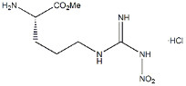 98% чистоты Белый порошок H-Arg NO2 -OMe·HCl CAS.51298-62-5 Аминокислотные производные C7H16ClN5O4 Точка плавления 157-161 °C