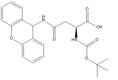 CAS 65420-40-8 Деривативы аминокислот Boc-Asn Xan -OH с чистотой 98% C22H24N2O6 Белый или небелый порошок