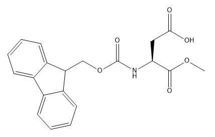 Производные CAS No.145038-52-4 Fmoc-Asp-OMe C20H19NO6 аминокислоты очищенности 98%