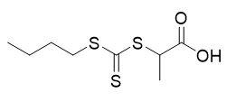 Порошок C8H14O2S3 но. 480436-46-2 CAS реагента 2 СПЛОТКА ((carbonothioyl (Butylthio)) thio) propanoic кисловочный желтый