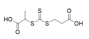 реагент CAS 870451-09-5 C7H10O4S3 СПЛОТКА 3 ((((1-Carboxyethyl) Thio) Carbonothioyl) Thio) Propanoic кисловочный