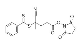 Реагент CAS 864066-74-0 C17H16N2O4S2 95% СПЛОТКА N-Succinimidyl 4-Cyano-4- (Phenylcarbonothioylthio) Pentanoate