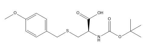 Производные CAS 18942-46-6 Boc-Cys аминокислоты 98% (PMeOBzl) - порошок OH C16H23NO5S белый