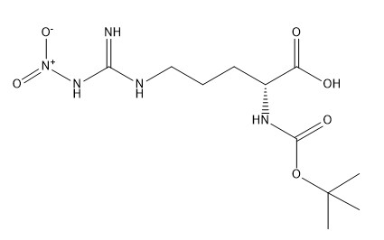 Производные CAS 50913-12-7 Boc-D-Arg аминокислоты очищенности 98% (NO2) - твердое тело OH C11H21N5O6 белое