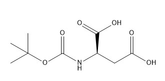 Но. 62396-48-9 Boc-D-аспартовое кисловочное C9H15NO6 CAS производных аминокислоты очищенности 98%