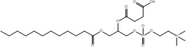 CAS 118426-36-1 (dodecanoyloxy) propyl (фосфат 2 ((3-Carboxypropanoyl) oxy) - 3 этила 2 (trimethylammonio))